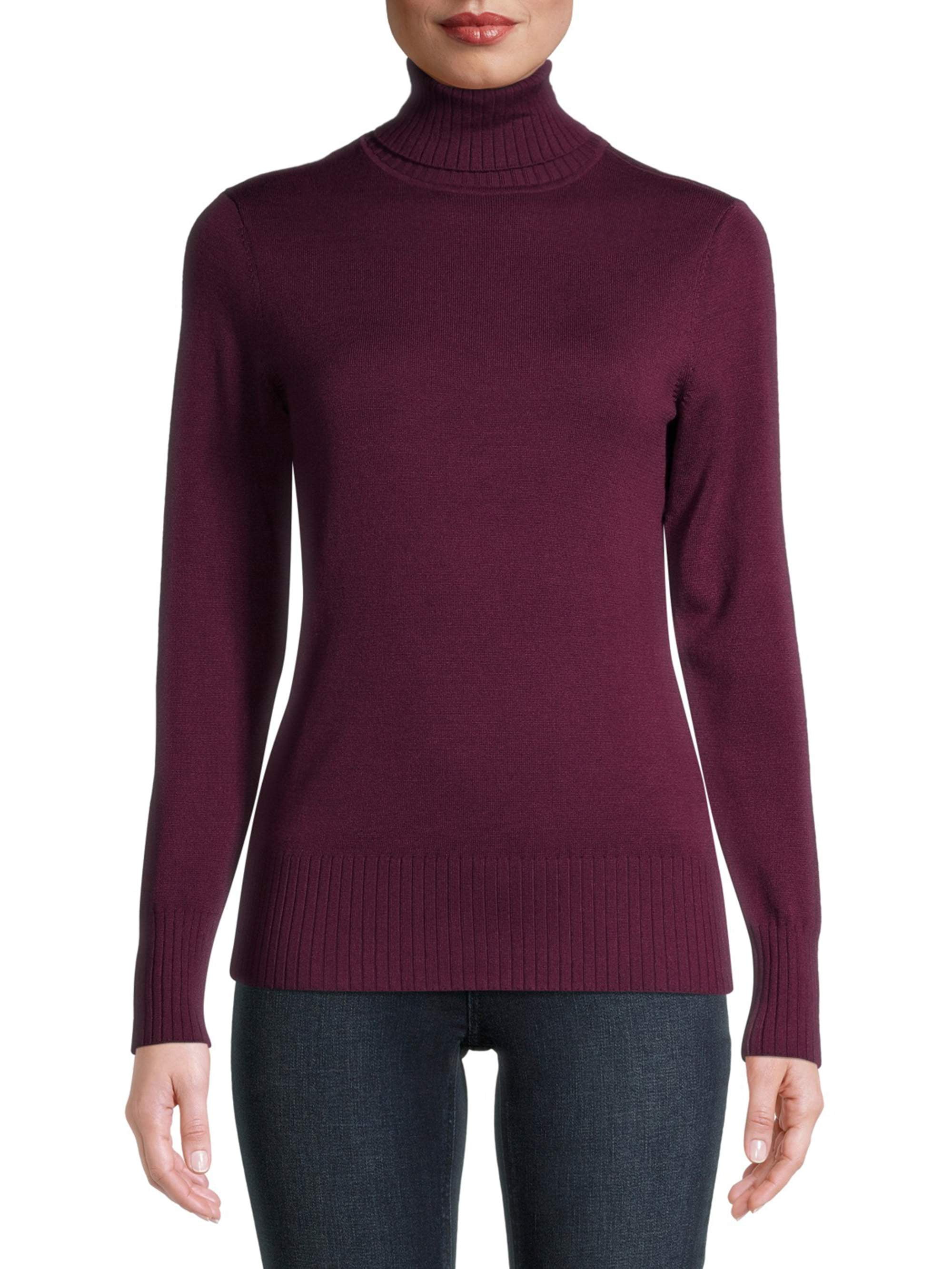 Time and Tru Long Sleeve Pullover Regular Sweater - Walmart.com