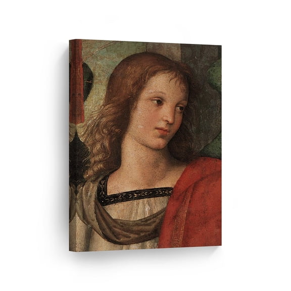 Smile Art Design Angel by Raphael Art Canvas Print Famous Fine Art Oil Painting Reproduction Canvas Wall Art Renaissance Art Home Decor Ready to Hang Made in the USA 12x8