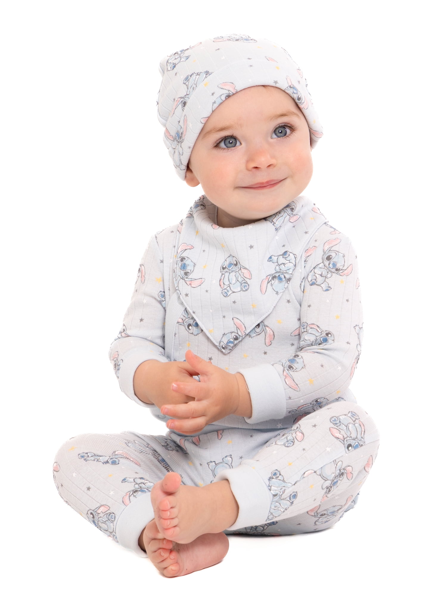 Disney Baby Wishes and Dreams Character Baby Allover Print Take Me Home Set, 4-Piece, Sizes Preemie-6/9 Months