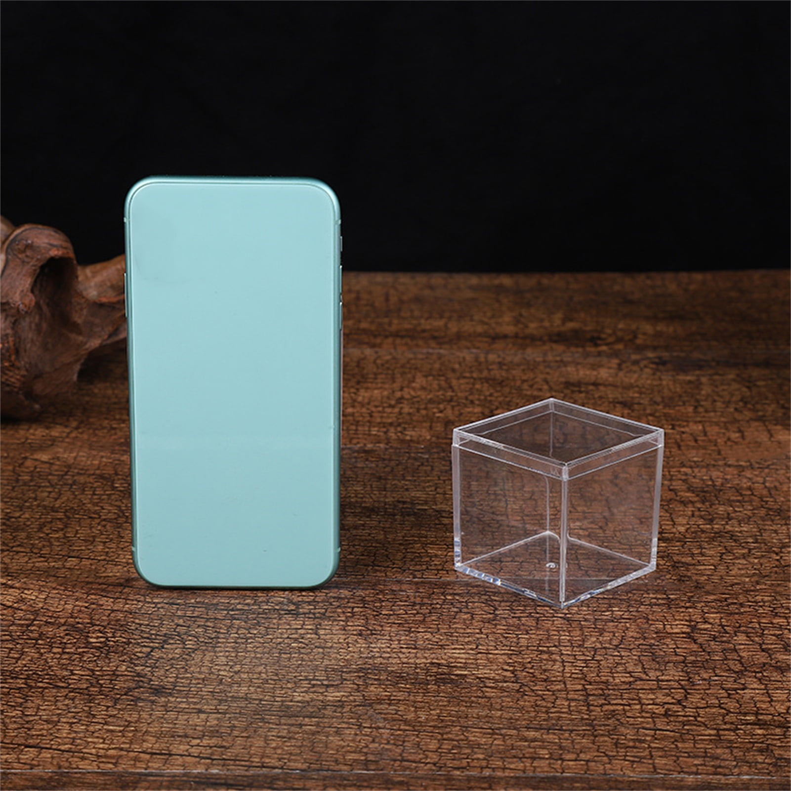 arricraft 4 Pcs 2 Sizes Clear Plastic Square Cube, Small Acrylic Box with  Lid Recyclable Gift Boxes for Candy, Hair Clip, Jewelry Accessories