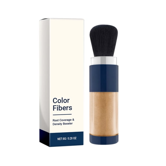 Extra Large Colored Fiber Ribbon,Supersize Color Fibers with Refill Set, Hair Fiber Powder for Women Colored Hair Thickener, Temporary Hair Color for Root Touchup with Hair Thickening(Brown)