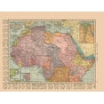 thumbnail image 2 of Hammond 24x19 Black Ornate Wood Framed with Double Matting Museum Art Print Titled - Northern Africa - Hammond 1910, 2 of 4