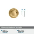 thumbnail image 4 of Amerock Enlivity 1-1/4 inch (32mm) Diameter Champagne Bronze Cabinet Knob, 4 of 6