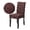 Brown, variant on 6 Pack Washable Chair Covers, Knitted Jacquard Stretch Removable Dining Chair Protector Cover Seat Slipcover for Hotel,Dining Room,Ceremony,Banquet Wedding Party