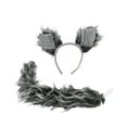 thumbnail image 2 of Nicky Bigs Novelties Wolf Ears Headband and Tail Costume Kit, (Pack of 2), Gray, One Size, 2 of 4