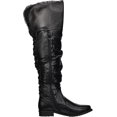 thumbnail image 6 of Women's 1 inch Heeled Over the Knee Black Pirate Boot Halloween Costume Accessory, 6 of 8