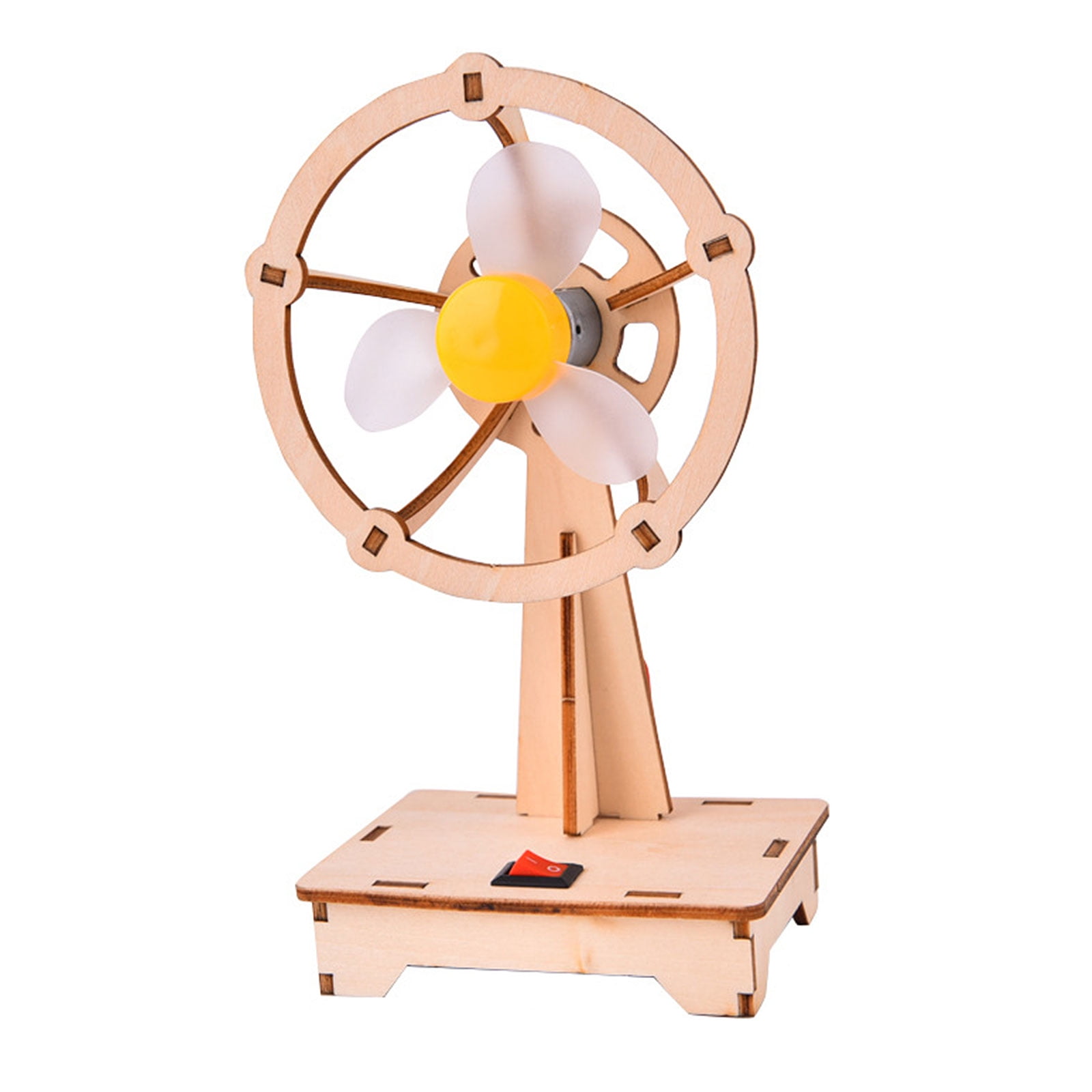 Creative Diy Wooden Cooling Small Fan Ornament