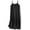 Black, variant on Sakmal Comfy Dresses for Women Loose Fit Solid Beige Lightweight Sleeveless Long Slip Dress