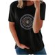 thumbnail image 1 of Puntoco moda adulta mujer cuello redondo manga corta tops camiseta estampados sueltos cortos Puntoco Puntoco-7032, 1 of 8
