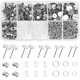 thumbnail image 1 of Postes y respaldos para aretes, 1650 piezas Kit de fabricación de aretes de acero inoxidable Postes para aretes Espárragos, respaldos para aretes oso de fresa  Hogar, 1 of 5