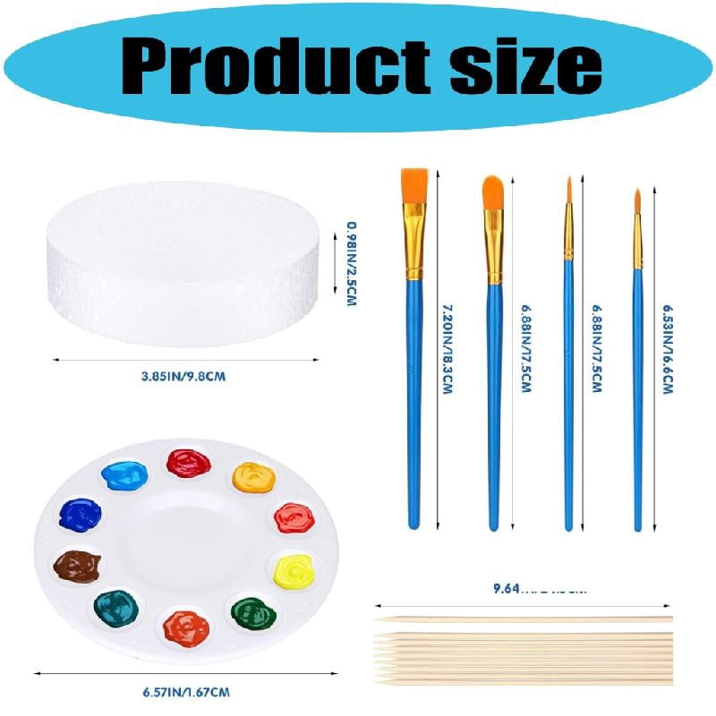 Safe Discs Childrens Art Craft Set for Creative Expression Educational Fun Learning