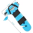 thumbnail image 2 of 2-Pack Car Safety Hammers, 3-in-1 Emergency Tool with Window Breaker and Seat Belt Cutter, with Reflective Strips, Suitable for Home Safety, Emergency Tool for Cars (Pink/Blue), 2 of 5