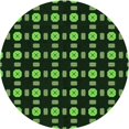 thumbnail image 1 of Ahgly Company Machine Washable Indoor Square Transitional Dark Lime Green Area Rugs, 3' Square, 1 of 7