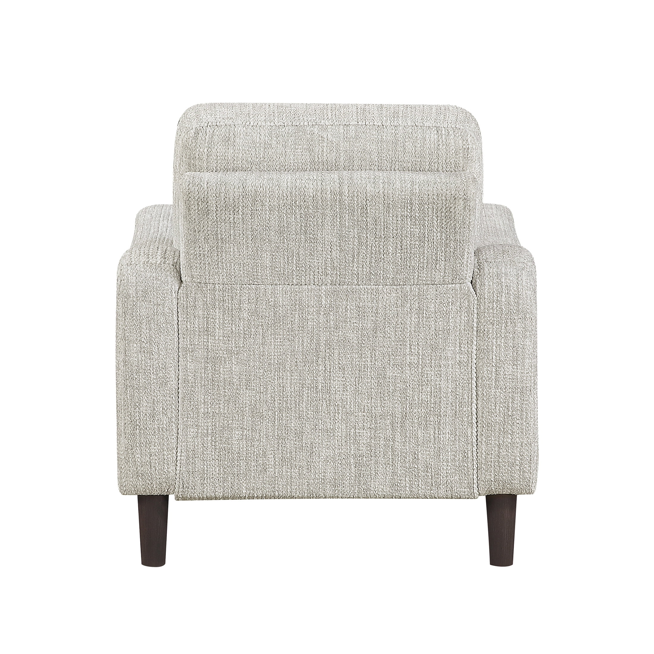 OakvillePark Ravello Chenille Chair with Sloped Track Arms, Taupe
