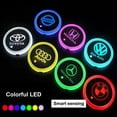 thumbnail image 3 of 1 Pieza De Coche LED Portavasos De Luz Alfombrillas Posavasos De La Botella Atmósfera Constelación Lámpara De 7 Colores Titular Almohadillas, 3 of 4