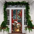 thumbnail image 5 of Christmas Door Curtain Door Cover Christmas Cat Door Cover Decorative Tapestry Holiday Party Door Curtain Tapestry Door Cover Christmas Party Decoration Event & Party Easy To Use, 5 of 7
