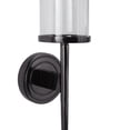 thumbnail image 5 of DecMode Black Aluminum Metal Geometric Wall Sconce with Glass Holder, 5 of 13