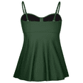 thumbnail image 4 of Hilor Women's Flyaway Tankini Top Bandeau Swimsuit Flowy Bathing Suit, 4 of 7