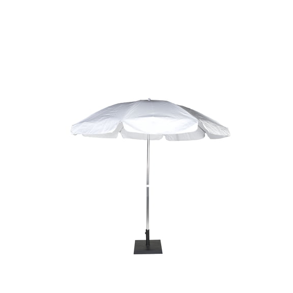 Umbrella - Rhino 7' White Vinyl Top Aluminum Pole