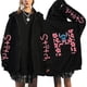 thumbnail image 1 of Sudaderas de los 90 Sudaderas con capucha con cremallera para mujer Sudadera con capucha con letras lindas de Disney Lilo & Stitch Chaquetas con cremallera Ropa de calle para, 1 of 1