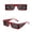 Red, variant on Only Moment Women Large Sunglasses Polyester UV 400 Glasses Oversized Classic Trend Ladies Sunglasses Sparkling Large Frame Red One Size