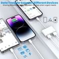 thumbnail image 1 of CHUANK 3-in-1 USB Adapter  2 USB Ports Can Use at the Same Time for SD Card Reader/ USB Flash Drive/ Hard Disk/ Keyboard/ Mouse  Suitable for Laptops  Tablets  and Phones  White, 1 of 7