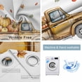 thumbnail image 2 of Fsddascl Yellow Truck Fall Blackout Curtains for Bedroom/Living Room, Thermal Insulated Kitchen Curtains, Thanksgiving Pumpkins Maple Grommet Darkening Window Treatment Drapes 27.5"x39"x2, 2 of 6