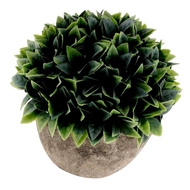 Planta de Simulación de Plástico Bonsai Bonsai en Maceta para Decoración de de Oficina Blanco