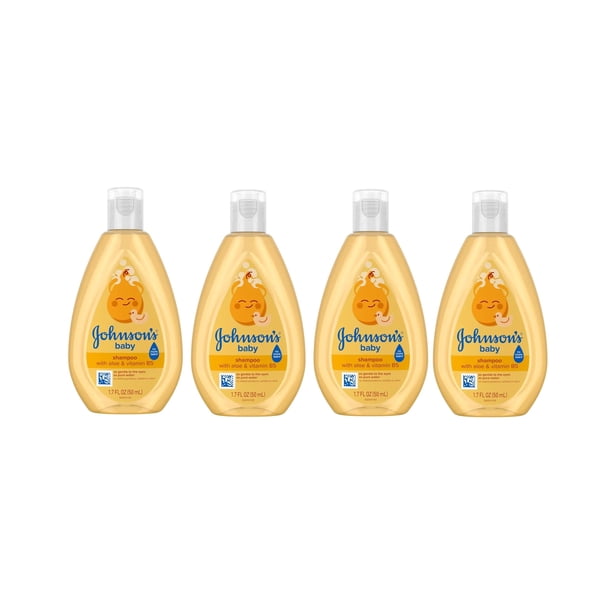 Shampoo para bebé Johnson's tamaño viaje 4x50 ml pack