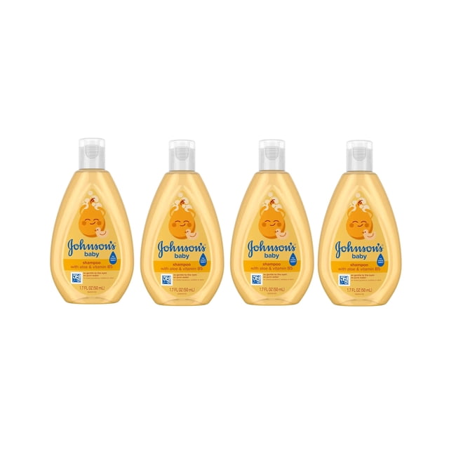 Shampoo para bebé Johnson's tamaño viaje 4x50 ml pack