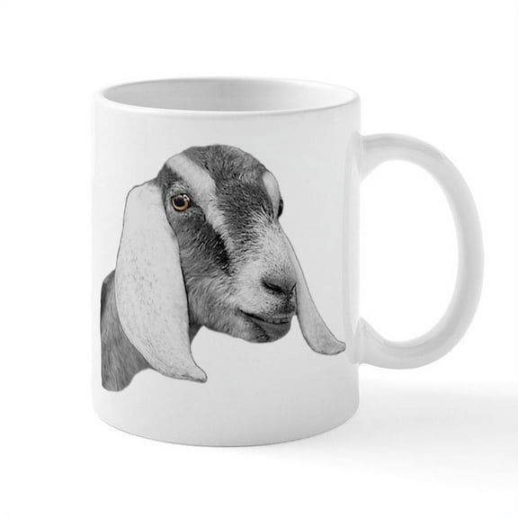 CafePress - Nubian Goat Sketch Mug - 11 oz Ceramic Mug - Novelty Coffee Tea Cup