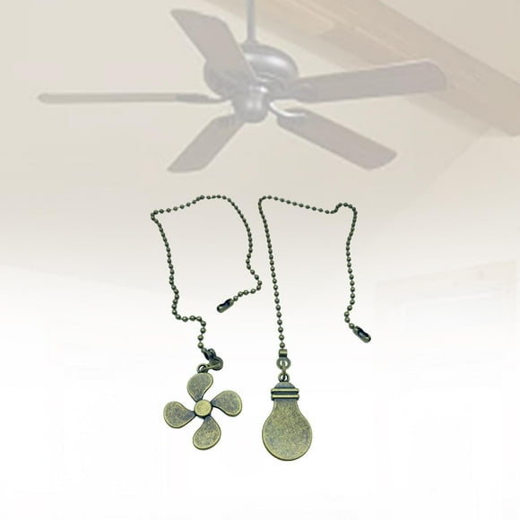Ventilador de techo de estilo Vintage, conector de cadena de tracción, cadena de extensión de ventilador de Metal decorativa para interruptor de , estilo A