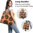 thumbnail image 2 of 5 Pack Foldable Shopping Bag,Classic Halloween Pumpkin Pattern Reusable Grocery Bags with Pockets,Large Reusable Tote Bags with Handles Waterproof & Lightweight, 2 of 6
