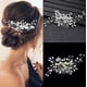 thumbnail image 2 of Peinetas de boda con diamantes de imitación y perlas de color plateado, accesorios para el cabello para mujer, adornos para el cabello, joyería, tocado nupcial, 2 of 3
