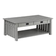 thumbnail image 3 of Clairemont Hidden Lift Shelf Solid Wood Coffee Table, Antique Gray, 3 of 11