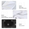 thumbnail image 4 of Haosy 2 Pack Kitchen Wash Cloths with Hanging Loops Absorbent Absorbent Quick Drying Hand Towels, White Flower and Dots, 4 of 7