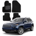 thumbnail image 5 of ecoMats Carpet Floor Mats Fit for 2014 to 2023 Jeep Cherokee with Non-Slip Driver Heel Pad, Front and Rear, Black, 5 of 12