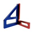 Printable Precision Protractor WIND LAND Triangular Ruler Scriber Square Protractor Aluminum Alloy ...