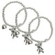 thumbnail image 1 of Pulsera de ositos BearLuxe 3Pzas 9cm 5mm Acero Inox/Resorte Plata VentDepot, 1 of 5