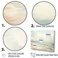 thumbnail image 3 of Designart "Serene Beach Horizon In Soft Colors IV" Coastal Minimalism Floater Framed Wall Decor, 3 of 5