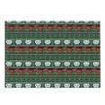 thumbnail image 1 of Skull Cutting Board, Mexican Folkloric Art and Roses Knitted Seem Pattern Traditional Borders Print, Decorative Tempered Glass Cutting and Serving Board, Large Size, Green White Red, by Ambesonne, 1 of 1