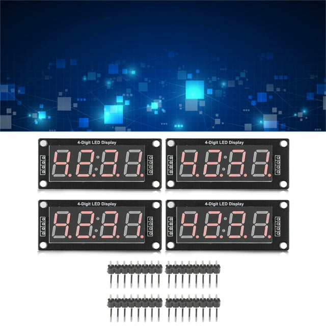 Tubo Digital LED ANGGREK 4 Dígitos 7 Segmentos 0.56in MRA041B