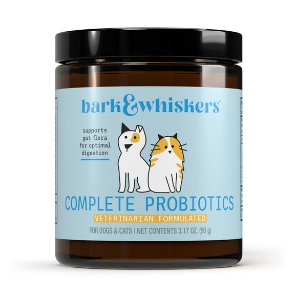 Bark & Whiskers Complete Probiotics, for Dogs and Cats, 3.17 oz (90 g), Supports Immune Function, Digestive Support, Veterinarian Formulated, Non GMO, Dr. Mercola