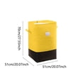 thumbnail image 3 of Linnome Large Foldable Laundry Hamper Bag Fabric Storage Basket with Handles for Clothes Storage 27.55x20.07 Inch, 3 of 7