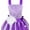 Purple, variant on iEFiEL Little Big Girls Cross Back Flower Girl Dress Wedding Tulle Birthday Party Dress