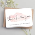 thumbnail image 3 of Etiqueta de tarjeta de agradecimiento rosa, tarjeta de regalo de agradecimiento, embalaje de regalo, inserto decorativo, tarjeta en inglés, 3 of 6