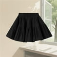 thumbnail image 3 of Posijego Girls Corduroy Skirt Elastic Waist Ruffled Tiered Pleated Flared A-Line Skirt Little Girl Uniform Skirts, 3 of 5