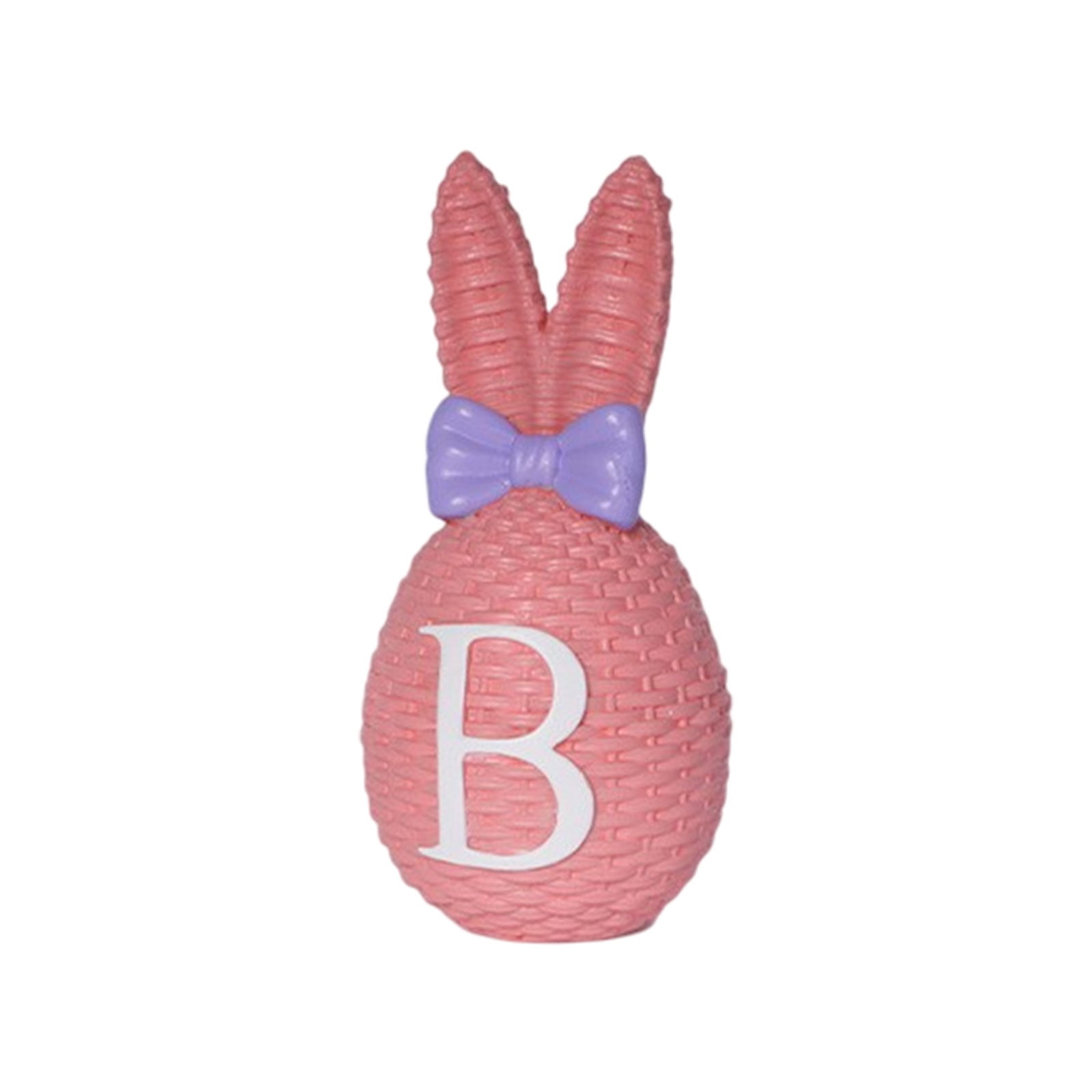 Easter Bunny Woven Storage Basket, Multifunctional Fruit and Snack Organizer, Home Decoration in Beige Coffee, Compact Size 21x12x11cm, Natural and Stylish