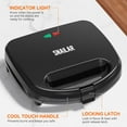 thumbnail image 4 of Electric Sandwich Maker, 2 Sandwich Maker 750W Panini Press, with Non-stick Flat Plates, Indicator Lights, Cool Touch Handle, Easy to Clean and Store, 4 of 7