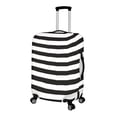 thumbnail image 2 of HELLHERO Black and White Striped Design Anti Scratch Luggage Protective Case for Family, All Size Anti-dust Washable Suitcase Sleeve, 2 of 5